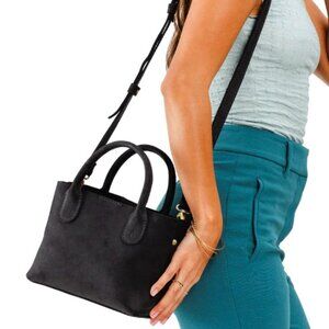 Portland Leather Black Crossbody Bag